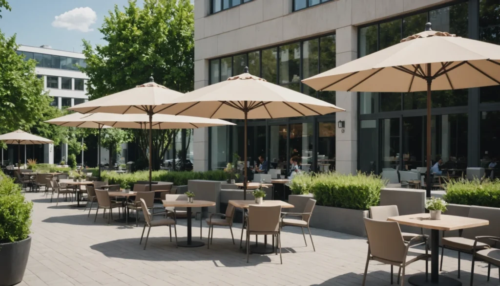 Quel parasol choisir pour votre entreprise afin d’allier confort extérieur et image professionnelle
